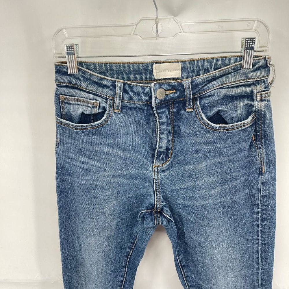 Gilded Intent Womens High Rise Skinny Jeans Distressed Stretch Blue Size 27x30 - Picture 11 of 13